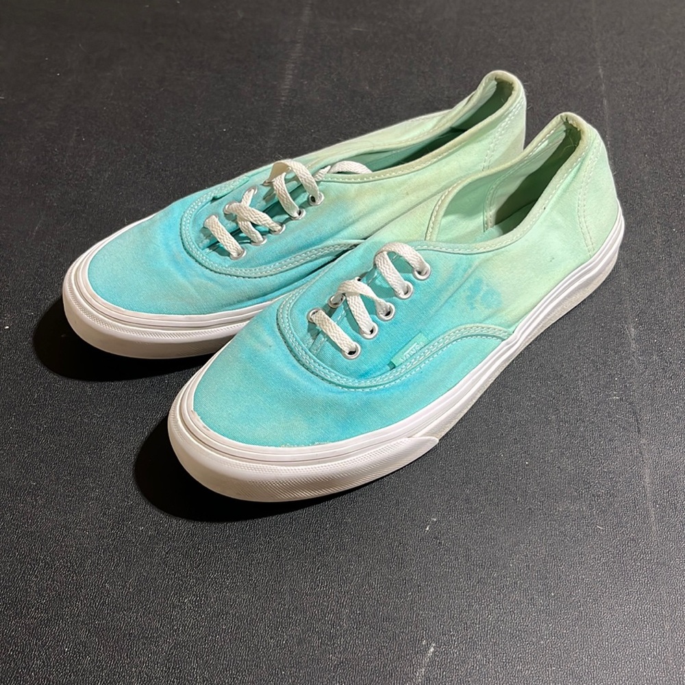 Ombré Vans Authentic turquoise light blue seagreen sneakers